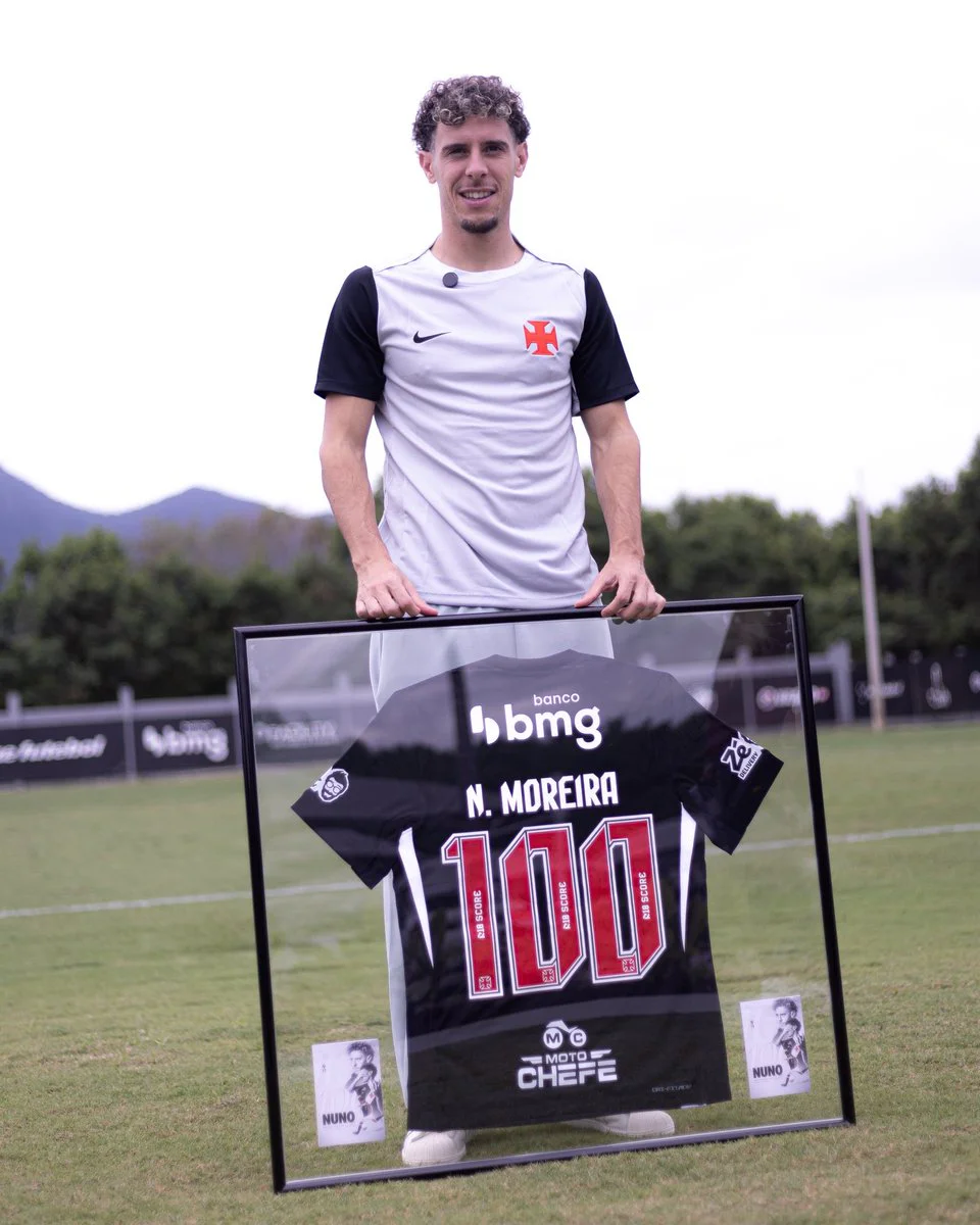Nuno 100 jogos pelo Vasco